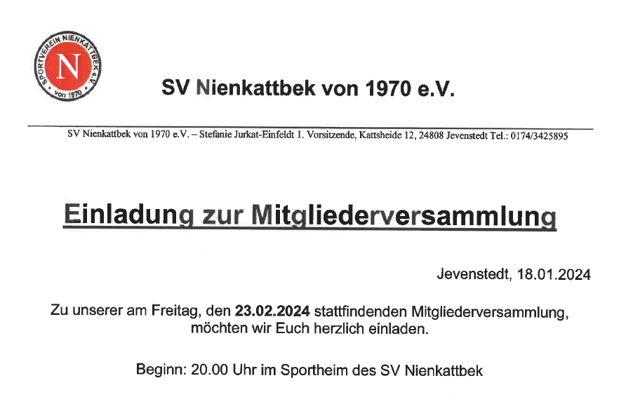 Mitgliederversammlung